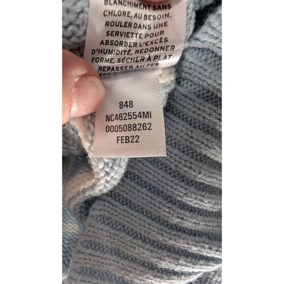 Nordstrom Women's Collared Popover Knit Sweater Sz XXS Blue White Stripes Preppy - Picture 4 of 7